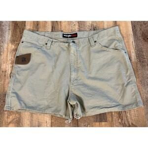 Wrangler Riggs Tan Workwear Utility Ripstop Shorts 42